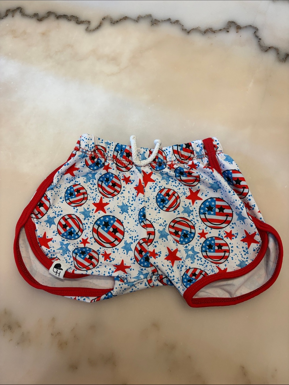 Kids Red, White & Blue Star Swim Shorts - Unbranded